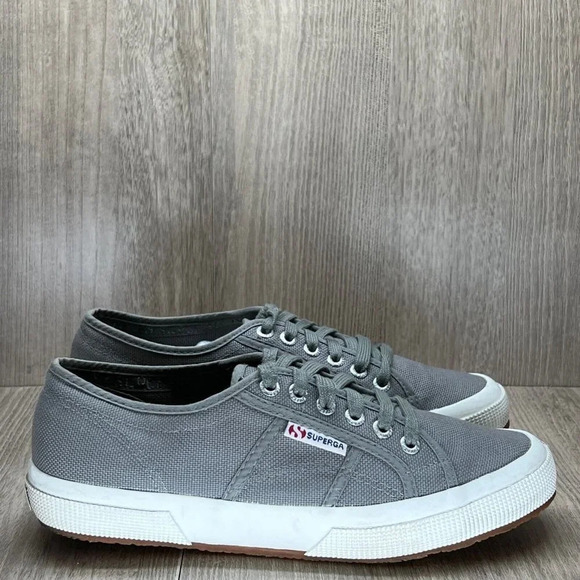 Superga Shoes - SUPERGA Sneakers Unisex W8.5/ M7 2750 Cotu Classic Low Top Casual Canvas Gray